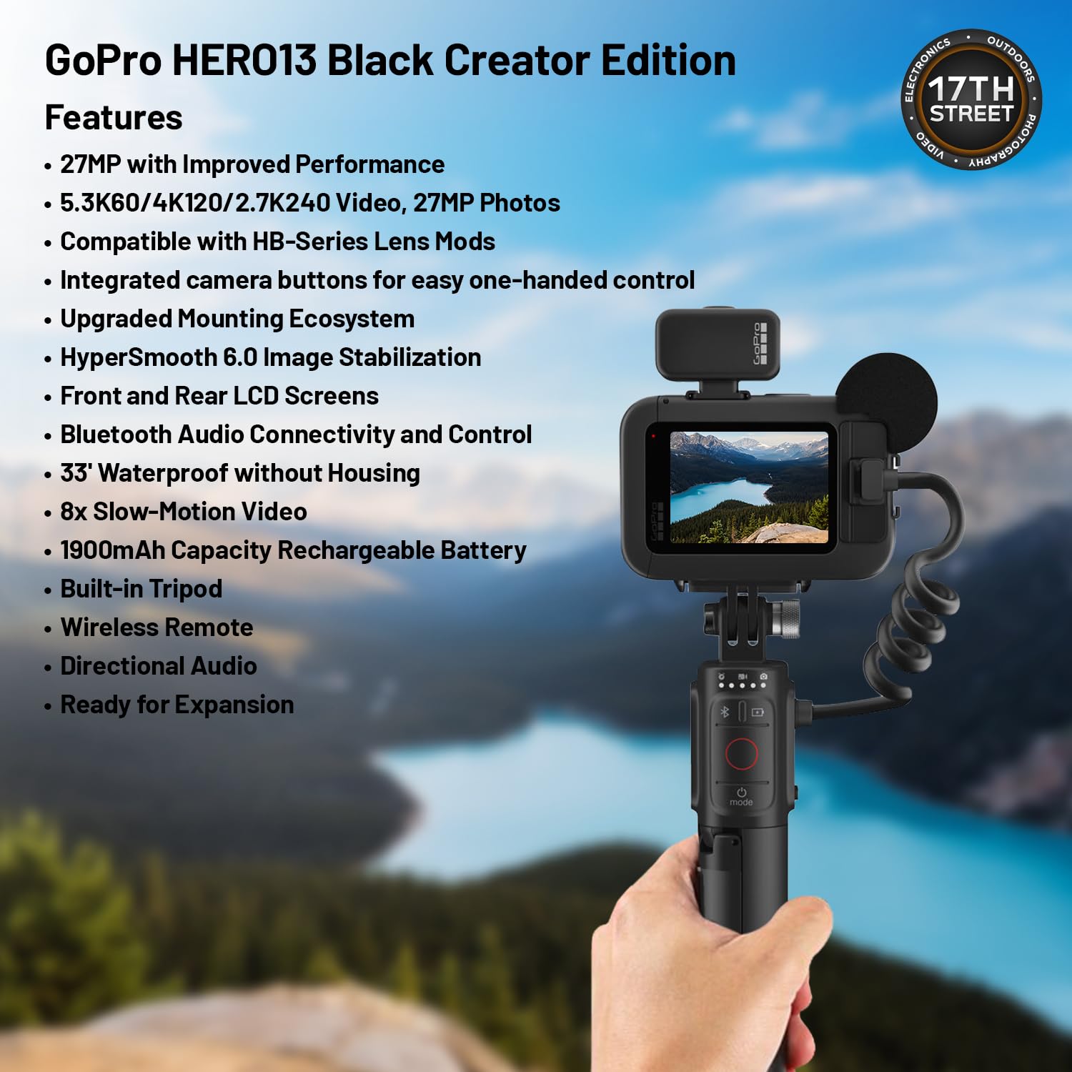 Amazon.com : GoPro HERO13 Black Creator Edition Action Camera